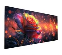 Diamond Painting Fiore, Sogno Diamond Painting Grandi Dimensioni 70x30cm, Diamantini Crystal Art Fai Da Te per Adulti, Pittura Diamante Strass Ricamo Artigianato Kit per Decorazioni Autunnali F-72
