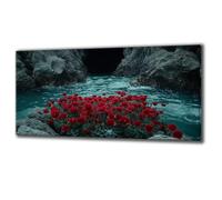 Diamond Painting Fiori Fiume 25x50cm Diamond Painting Adulti Bambina 5D Diamantini Crystal Art Kit Completo Adulti, Pittura Diamante Kit per Pittura Manuale, Autunno Decorazioni Casa Pareti E-750