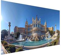 Diamond Painting Fontana di Trevi Diamond Painting Kit Completo, Roma Pittura Diamante Adulti DIY 5D Diamantini Crystal Art Ricamo a Punto Croce Quadri con Perline per Decorazione Casa 30x60cm -b145