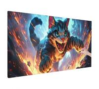 Diamond Painting Gatto, 5D Diamantini Crystal Art Anime Motivo, Diamond Painting Grandi Dimensioni 130x50cm, Pittura Diamante Fai Da Te per Natalizie Decorazione Murale, Idee Regalo Donna Uomo V-88