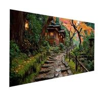 Diamond Painting Giappone Diamond Painting by Numbers 50x100cm, Fai Da Te Kit Punto Croce Pittura Diamante Paesaggio, 5D Diamantini Crystal Art Dipingere Con I Numeri per Decorazioni Casa JXL-9134