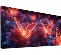 Diamond Painting Grandi Dimensioni 100x200cm, 5D Diamond Painting Kit Completo Farfalla, DIY Diamantini Crystal Art Sognante, Ricamo a Punto Croce Kit Pittura Adulti, Decorazioni Casa Regalo 2-1937