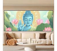 Diamond Painting Grandi Dimensioni 100x50cm, Fai da Te 5D Diamond Painting Zen Crystal Art Disegni con Perline da Attaccare, DIY Fiore Pittura Diamante Adulti kit per Decorazioni Casa, Regali 0R-15