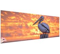 Diamond Painting Grandi Dimensioni 120x40cm Bird Diamond Painting Kit Completo 5D Diamantini Crystal Art Tramonto Passatempo per Adulti Pittura Diamante per Regalo Donna Decorazioni Autunnali X-13