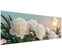 Diamond Painting Grandi Dimensioni 120x40cm Fiore Diamond Painting Kit Completo 5D Diamantini Crystal Art Luna Passatempo per Adulti Fai Da Te Pittura Diamante Regalo Donna Decorazioni Autunnali W-32