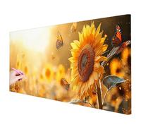 Diamond Painting Grandi Dimensioni 150x60cm Diamond Painting Fiori Kit Completo, Diamantini Crystal Art Passatempo per Adulti, DIY Pittura Diamante Farfalla Quadri con Perline per Regalo Donna J-93
