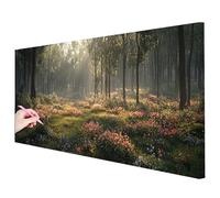 Diamond Painting Grandi Dimensioni 150x60cm Diamond Painting Foresta Kit Completo, Diamantini Crystal Art Passatempo per Adulti, DIY Pittura Diamante Albero Quadri con Perline per Regalo Donna K-80