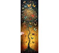 Diamond Painting Grandi Dimensioni 300x100cm Farfalla Diamond Painting Kit Completo 5D Diamantini Crystal Art Albero Passatempo per Adulti Pittura Diamante per Regalo Donna Decorazioni Autunnali Y-96