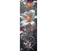 Diamond Painting Grandi Dimensioni 300x100cm Fiore Diamond Painting Kit Completo 5D Diamantini Crystal Art Giglio Passatempo per Adulti Pittura Diamante per Regalo Donna Decorazioni Autunnali Z-01