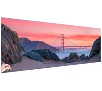 Diamond Painting Grandi Dimensioni 300x100cm Paesaggio Diamond Painting Kit Completo 5D Diamantini Crystal Art Ponte Passatempo per Adulti Pittura Diamante per Regalo Donna Decorazioni Autunnali W-40