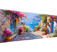 Diamond Painting Grandi Dimensioni 40x80cm, Pittura Diamante mare 5D Diamond Painting Kit Completo, Kit Diamond Painting Città DIY Hobby Hreativi Adulti per La Decorazione Della Parete di Casa S2-385