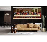 Diamond Painting Grandi Dimensioni 50x150 cm Diamond Painting L'Ultima Cena Pittura Diamante,5d Diamanti Painting Kit Completo Mosaico Ricamo a Punto Croce,Diamond Art per Casa Decorazione Parete R192
