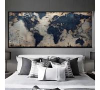 Diamond Painting Grandi Dimensioni,5D DIY Diamond Painting Mappa Mondo Crystal Art,Diamond Painting Kit Completo Adulti,Ricamo A Punto Croce Pittura Di Diamanti,Decorare le Pareti,Regalo 40x120cm q331