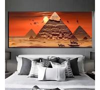 Diamond Painting Grandi Dimensioni, 5D DIY Diamond Painting Piramidi Egitto, Diamond Painting Kit Completo Adulti, Ricamo A Punto Croce Pittura Di Diamanti, per Decorare le Pareti 70 X 30cm q251