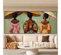 Diamond Painting Grandi Dimensioni 60x30cm, Fai da Te 5D Diamond Painting Africa Crystal Art Disegni con Perline da Attaccare, DIY Donna Pittura Diamante Adulti kit per Decorazioni Casa, Regali 0R-84