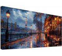 Diamond Painting Grandi Dimensioni 70x140cm, 5D Diamond Painting Kit Completo Strada, DIY Diamantini Crystal Art Paesaggio, Ricamo a Punto Croce Kit Pittura Adulti, Decorazioni Casa Regalo O-4286