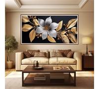 Diamond Painting Grandi Dimensioni, Pianta oro 5D Diamond Painting Paesaggi Fai da Te, Passatempo per Adulti Pittura Diamante Strass Ricamo a Punto Croce Painting per Decorazioni Casa Regalo 50x100cm