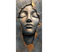 Diamond Painting Grandi Dimensioni Statua di pietra, Diamond Painting Kit Completo Donna, Passatempo per Adulti 5D Pittura Diamante Quadri Con Perline, per la Decorazione Ambienti 55x110 cm c-615