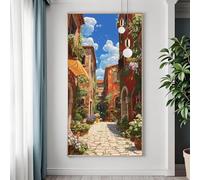 Diamond Painting Grandi Dimensioni Strada 60x120 cm, DIY 5D Paesaggio Diamond Painting Kit Completo, Diamantini Crystal Art Quadrato Strass Ricamo a Punto Croce per Decorazioni Casa, Regalo Donna P-9