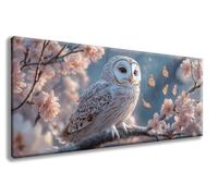 Diamond Painting Gufo Diamond Painting Kit Completo Fiori di Ciliegio Pittura Diamante, 5D Diamantini Crystal Art Pittura Kit, DIY Strass Ricamo a Punto Croce Kit, Decorazioni Casa, 60x120Cm -zg8FJ