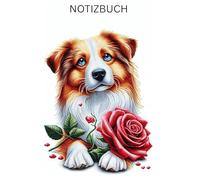 Diamond Painting Hund mit Rose Notizbuch, Buch: perfektes Geschenk für Hunde Besitzer & Liebhaber, Hundeliebhaber: Tagebuch, Journal, Taschenbuch, ... besondere Notizbücher, Zubehör, Bilder