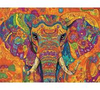 Diamond Painting India Diamond Painting Kit Completo Elefante Pittura Diamante Bambini Fai da Te Strass Ricamo Punto Croce Hobby Creativi Adulti Kit, Home Wall Room Decor Regalo Donna 35x50cm,Model501