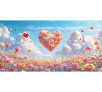 Diamond Painting Kit,5D Amore Pittura Diamante per Adulti,DIY Cielo Diamante Crystal Art Kit Completo,Mosaico Ricamo a Punto Croce Artigianale,Hobby Creativi per Decorazione Della Casa 30x60cm J0K-164