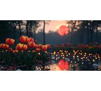 Diamond Painting Kit,5D Fiori Pittura Diamante per Adulti,DIY Pianta Diamante Crystal Art Kit Completo,Mosaico Ricamo a Punto Croce Artigianale,Hobby Creativi per Decorazione Della Casa 30x60cm J0K-88