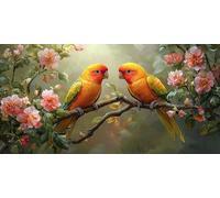 Diamond Painting Kit,5D Pappagallo Pittura Diamante per Adulti,DIY Fiori Diamante Crystal Art Kit Completo,Mosaico Ricamo a Punto Croce Artigianale,Hobby Creativi per Decorazione Della 30x60cm J0K-94