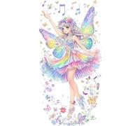 Diamond Painting Kit, 5D Ragazza Elfi Pittura Diamante per Adulti, DIY Diamante Crystal Art Completo, Ricamo a Punto Croce Artigianale, Per Decorazione Della Casa, Passatempo Bambini 50x130cm G597