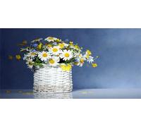 Diamond Painting Kit Cesto di Fiori Square Drill 5D Pittura Diamante per Adulti, DIY Diamantini Ricamo a Punto Kit per Mosaico, Diamond Art Painting Deco per Casa, Pareti, Ufficio 40x120cm Au7158
