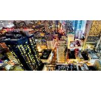 Diamond Painting Kit Città Square Drill 5D Pittura Diamante per Adulti, DIY Diamantini Strass Ricamo a Punto Kit per Mosaico, Diamond Art Painting Deco per Casa, Pareti, Ufficio 30x60cm Au1303
