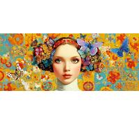 Diamond Painting Kit Completo 5D Adulti Bellezza Round Drill Pittura Diamante Quadri con Perline per Principianti e Bambini, Pittura con Diamanti per Decorazione per Casa e Pareti 50x120cm Ap9431