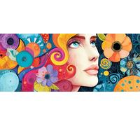 Diamond Painting Kit Completo 5D Adulti Bellezza Square Drill Pittura Diamante Quadri con Perline per Principianti e Bambini, Pittura con Diamanti per Decorazione per Casa e Pareti 50x100cm Ap9667