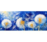 Diamond Painting Kit Completo 5D Adulti Dente Leone Square Drill Pittura Diamante Quadri con Perline per Principianti e Bambini, Pittura con Diamanti per Decor per Casa e Pareti 50x100cm Ap10484