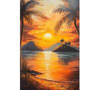 Diamond Painting Kit Completo 5D Adulti Round Drill Pittura Diamante Quadri per Bambini, Dotato di Accessori per Pittura con Diamanti per Decor per Casa Pareti, Bellissimo Tramonto 50x60cm K07923