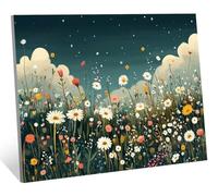 Diamond Painting Kit Completo, 5D Fiore Diamond Painting Bambini, DIY Diamantini Crystal Art Margherita Quadri con Perline Passatempo per Adulti Pittura Diamante per la Decorazione 20x30 cm H-582
