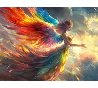 Diamond Painting Kit Completo Angelo 40x50cm 5D DIY Diamond Painting Adulti Ragazza Pittura Diamante, Quadri Con Perline Diamantini Crystal Artper Decorazioni Casa Pareti Passatempo per Adulti G-815