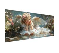 Diamond Painting Kit Completo Angelo Diamond Painting Adulti Grandi Dimensioni 125x50 cm, 5D Pittura a Diamante Ragazza DIY Quadrato Crystal Ricamo Punto Croce Art per Decorazioni Casa Regalo Z0-473