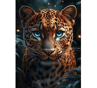 Diamond Painting Kit Completo Animale 5D DIY Diamond Painting Adulti, Leopardo Pittura Diamante Quadri Con Perline, Diamantini Crystal Art Bambini Pittura per Decorazione Casa e Pareti 60x90cm X-656