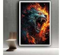 Diamond Painting Kit Completo Animale Diamond Painting Adulti Mostro Fai da Te Diamantini Crystal Art Kit, Pittura Diamante Ricamo A Punto Croce Artigianale, Per Decorazione Casa 80x100cm 0z-238