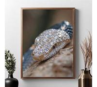 Diamond Painting Kit Completo Animale Diamond Painting Adulti Serpente 5D DIY Pittura Diamante, Strass Ricamo a Punto Croce Pittura Kit Crystal Art per Decorazione, Regalo Donne 40x50cm JPF X-O