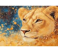 Diamond Painting Kit Completo Animale Diamond Painting Leone, 5D Diamantini Crystal Art Bambini Pittura Diamante, Fai da Te Strass Ricamo a Punto Croce per Casa Decorazioni Parete 30x40 cm O4-1167