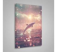 Diamond Painting Kit Completo Animale Pittura Diamante per Aduti Delfino 5D DIY Diamond Painting, Strass Ricamo a Punto Croce Pittura Kit Crystal Art per Decorazione, Regalo Donne 50x70 cm PjY7769 1-O