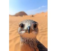 Diamond Painting Kit Completo Aquila Diamond Painting Adults Deserto, 5D Diamantini Crystal Art Passatempo per Adulti DIY Strass Quadrato Kit Ricamo per Decorazione Parete Casa, 50x80cm 6-4V3587