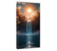 Diamond Painting Kit Completo Autunno Pittura Diamante DIY Diamantini Crystal Art Bambini, Strass Ricamo a Punto Croce Diamond Painting Adulti Grandi Luce solare, Decorazione Interna 60x30cm t-5312
