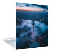 Diamond Painting Kit Completo Città Diamond Painting Adulti paesaggi, 5D Fai Da Te Mosaico Pittura Diamante Kit per Bambini, Diamantini Crystal Art Hobby Creativi Adulti Home Room Decor 30x40cm W6-283