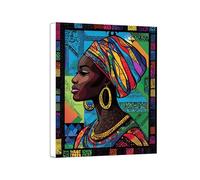 Diamond Painting Kit Completo, Diamond Painting Adulti Africa, 5D DIY Donna Diamantini Crystal Art, Pittura Diamante Ricamo a Punto Croce Artigianale Per La Decorazione Parete Di Casa 20x30cm 0a-189