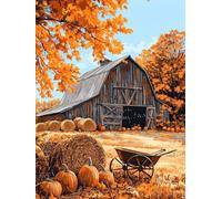Diamond Painting Kit Completo, Diamond Painting Azienda agricola, 5D Autunno Pittura Diamante per Adulti e Bambina, Fai Da Te Mosaico Diamantini Crystal Art, Decorazione Casa Regali 30x40cm 0Y-569