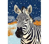 Diamond Painting Kit Completo, DIY 5D Diamond Painting zebra Africa, Diamantini Crystal Art 30x40 cm, Mosaico Strass Pittura a Diamante Passatempo per Adulti, Diamante Decorazioni per Casa 0b-20